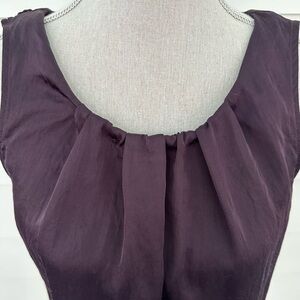 Sleeveless Plum Blouse, Medium, EUC